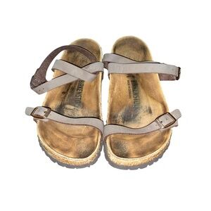 Birkenstock Yara Habana Ankle Sandals Womens Size EU 38 US 7 Oiled Leather